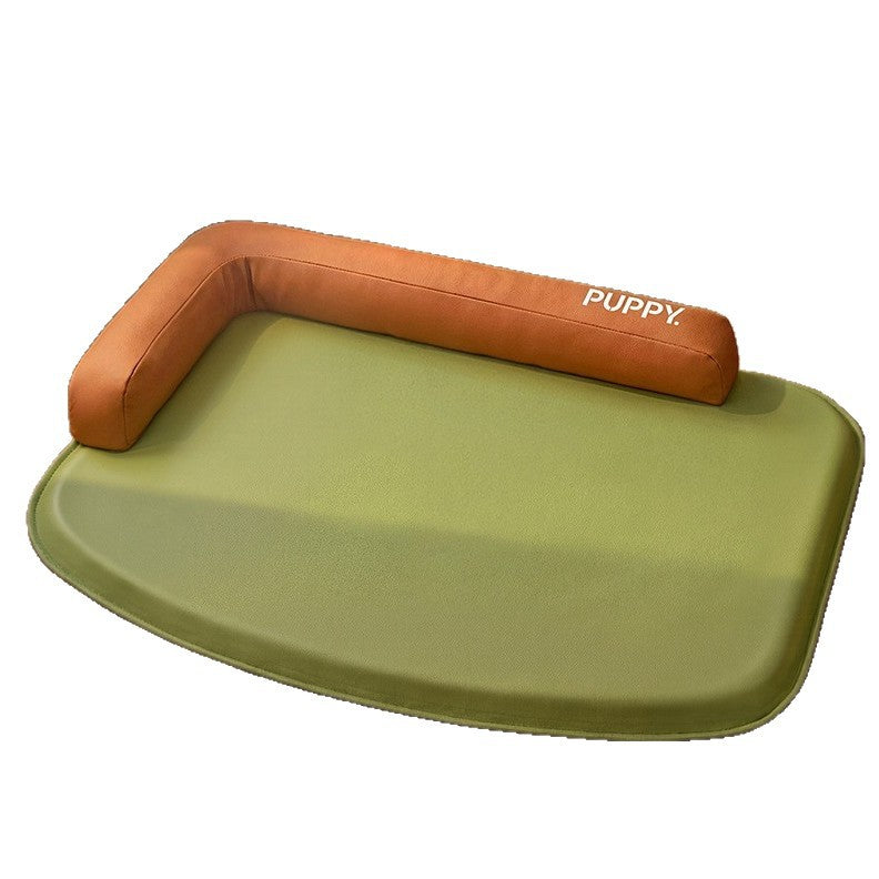 Unisex nan orthopädische Hundematte mit Gedächtnisschaum und erhöhtem Kopfkissenrand Brehn