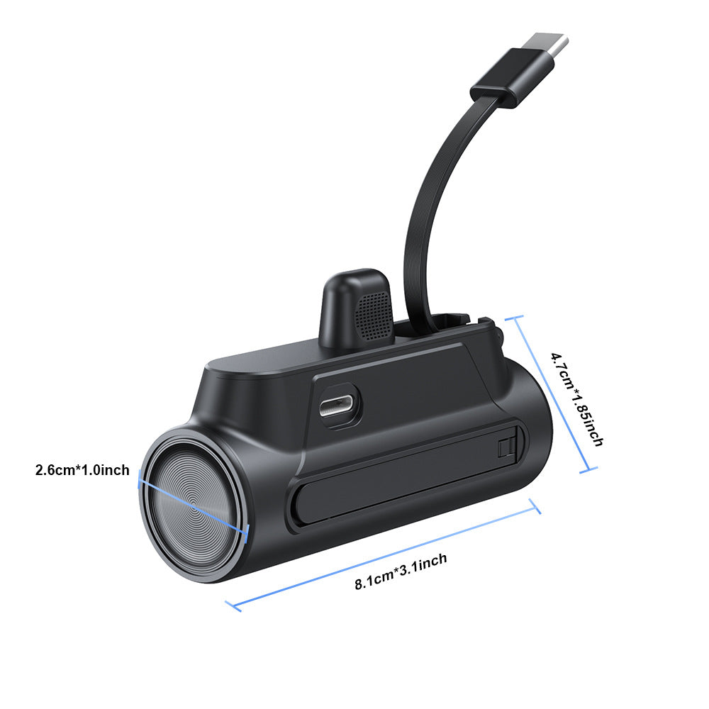 Mini Powerbank mit Integriertem Ladekabel Brehn