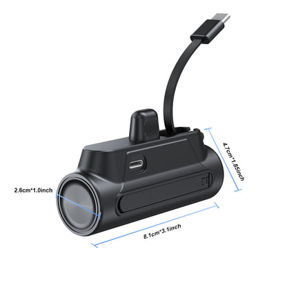 Mini Powerbank mit Integriertem Ladekabel Brehn