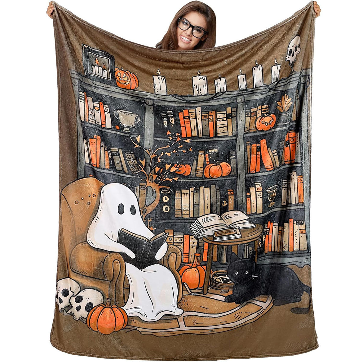 Gemütliche Halloween-Themen-Decke