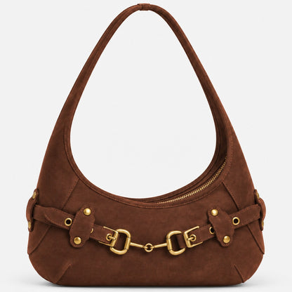 Elegante Wildleder Hobo Tasche
