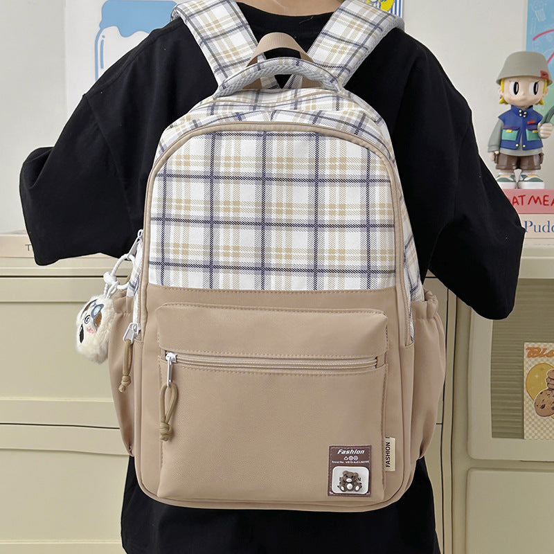 Stylischer Karo-Design-Rucksack Brehn