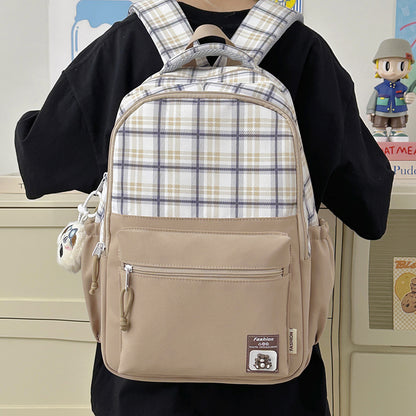 Stylischer Karo-Design-Rucksack Brehn