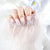 Stylisches florales, verziertes Press-On-Nagelset Brehn