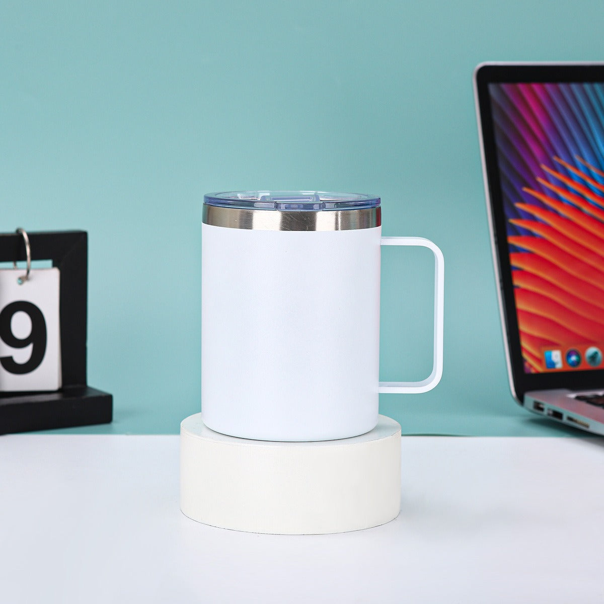 Damen isolierter Kaffee-Genussbecher mit ergonomischem Griff Brehn