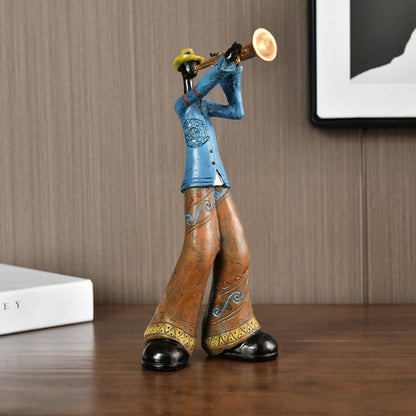 Harz Jazz Band Figurine - Vintage Musik Dekor Statue | Brehn