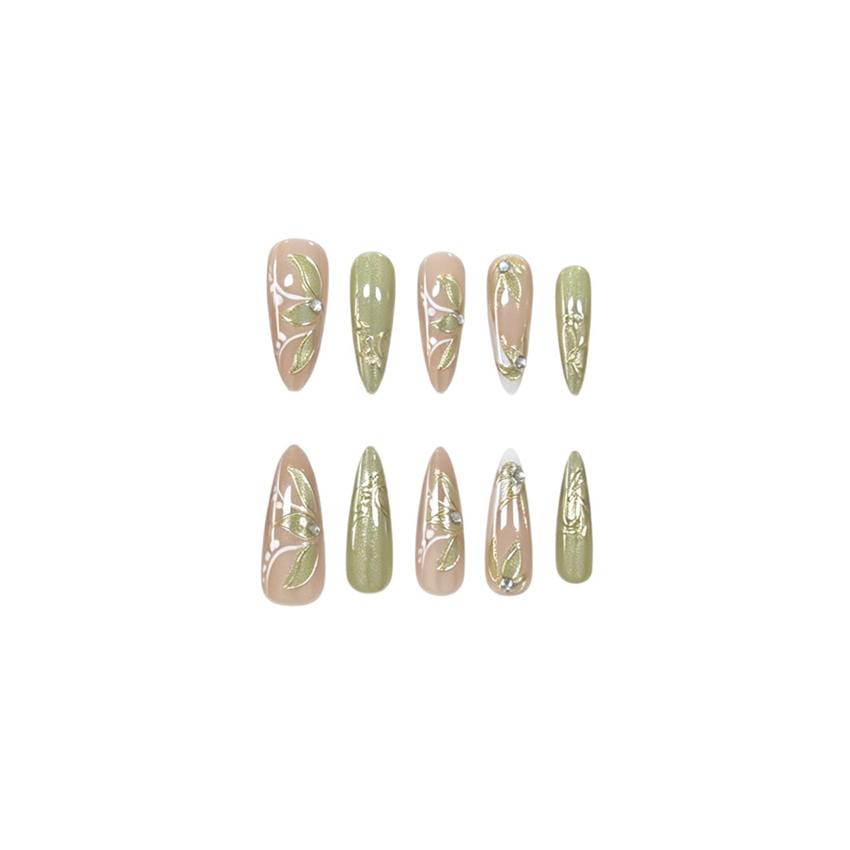 Elegante Blumen Nagelkunstverlängerungen Brehn 1789915831