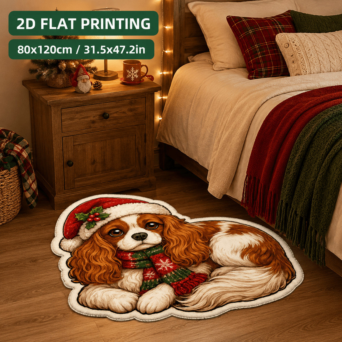 Dekorativer Hundedruck-Teppich