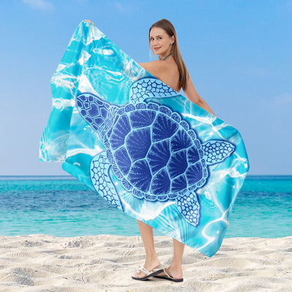 Strandtuch mit kreativem Aquarell-Muster Brehn
