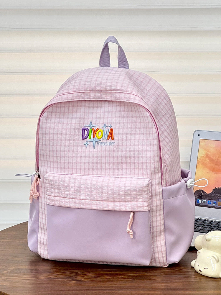 Strukturierter Schulrucksack Brehn