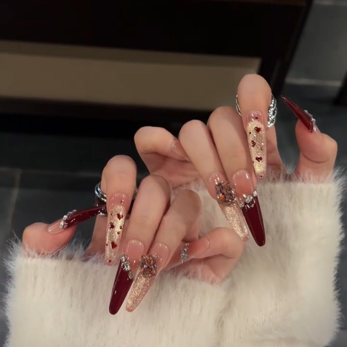 Glamouröse Themen 3D Nagelkunst Extensions Brehn