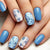 Botanische Blumen Press-On Nagelkunst Brehn