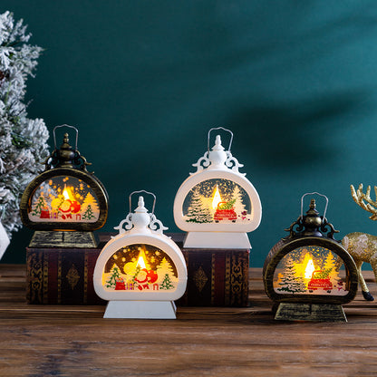 Dekorative Weihnachtslaterne mit LED-Beleuchtung