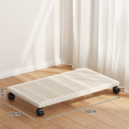 Niedrigprofilierter runder Blumentopf-Dolly mit 360° drehbaren Rollen