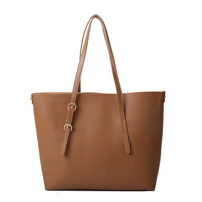 Elegante strukturierte Tote-Tasche mit abnehmbarem Täschchen