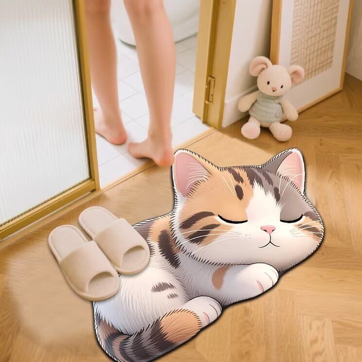 Niedliche Katzen-Themen-Badematte Brehn