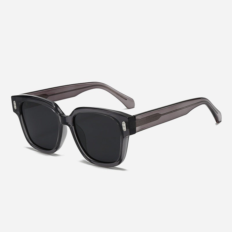 Damen Designer-Sonnenbrille mit quadratischem Rahmen und braunen Gläsern Brehn