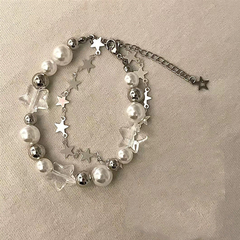 Klassisches Faux Perlenarmband Brehn