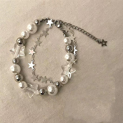 Klassisches Faux Perlenarmband Brehn