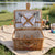 Damen Picknickkorb mit integriertem Geschirrset und dekorativen Details Brehn