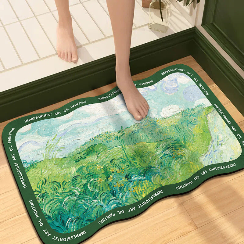 Künstlerische impressionistische Kunst-Badematte