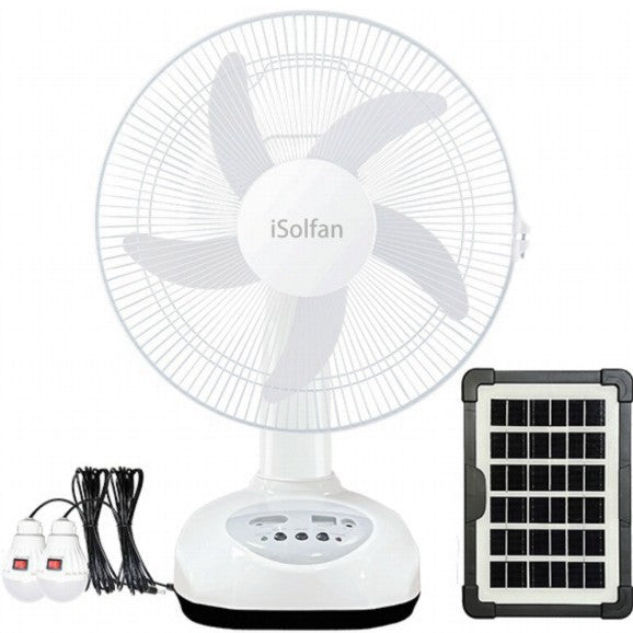 Damen Solarbetriebener Standventilator mit intelligentem Steuerungssystem Brehn