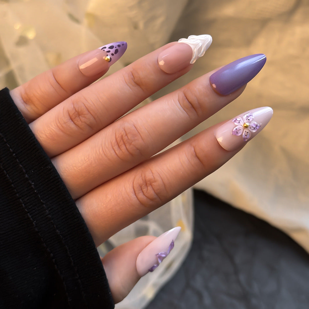 Blumen-Themen Press-On Nagelkunst Set Brehn