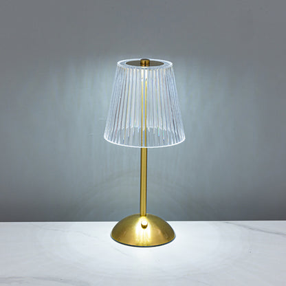 Kristallakzentierte moderne Tischlampe