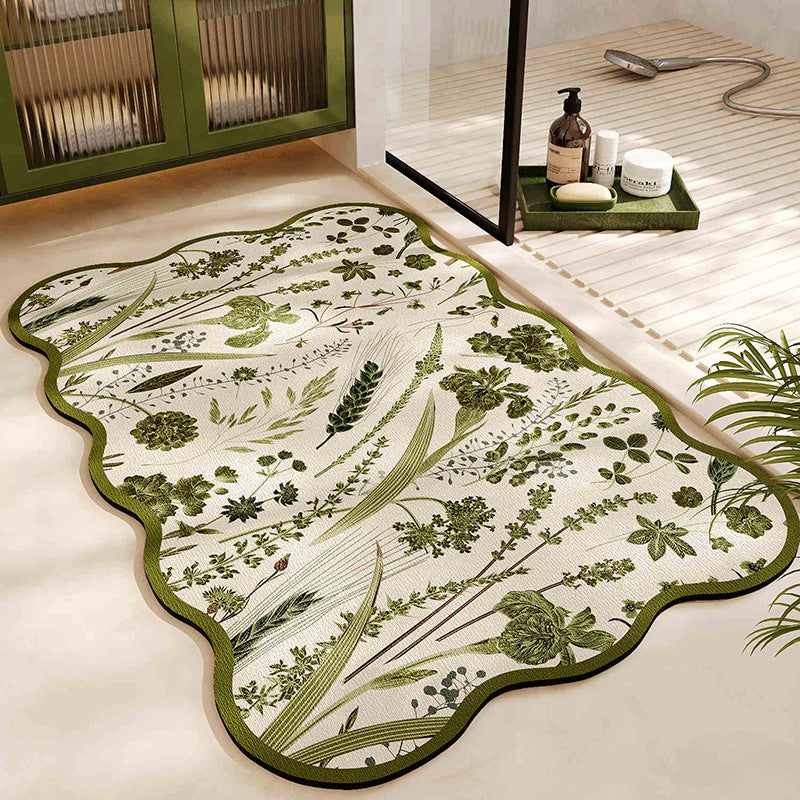 Floral Pattern Badmatte Brehn