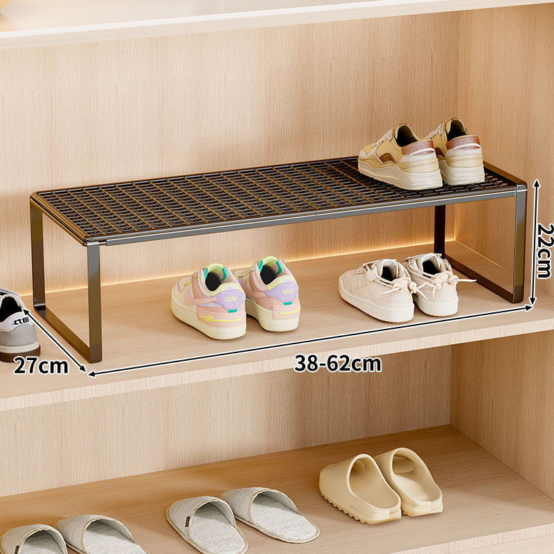 Verstellbarer erweiterbarer Metal Schuhregal-Organizer