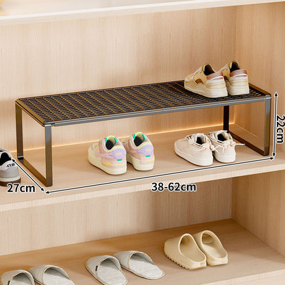 Verstellbarer erweiterbarer Metal Schuhregal-Organizer