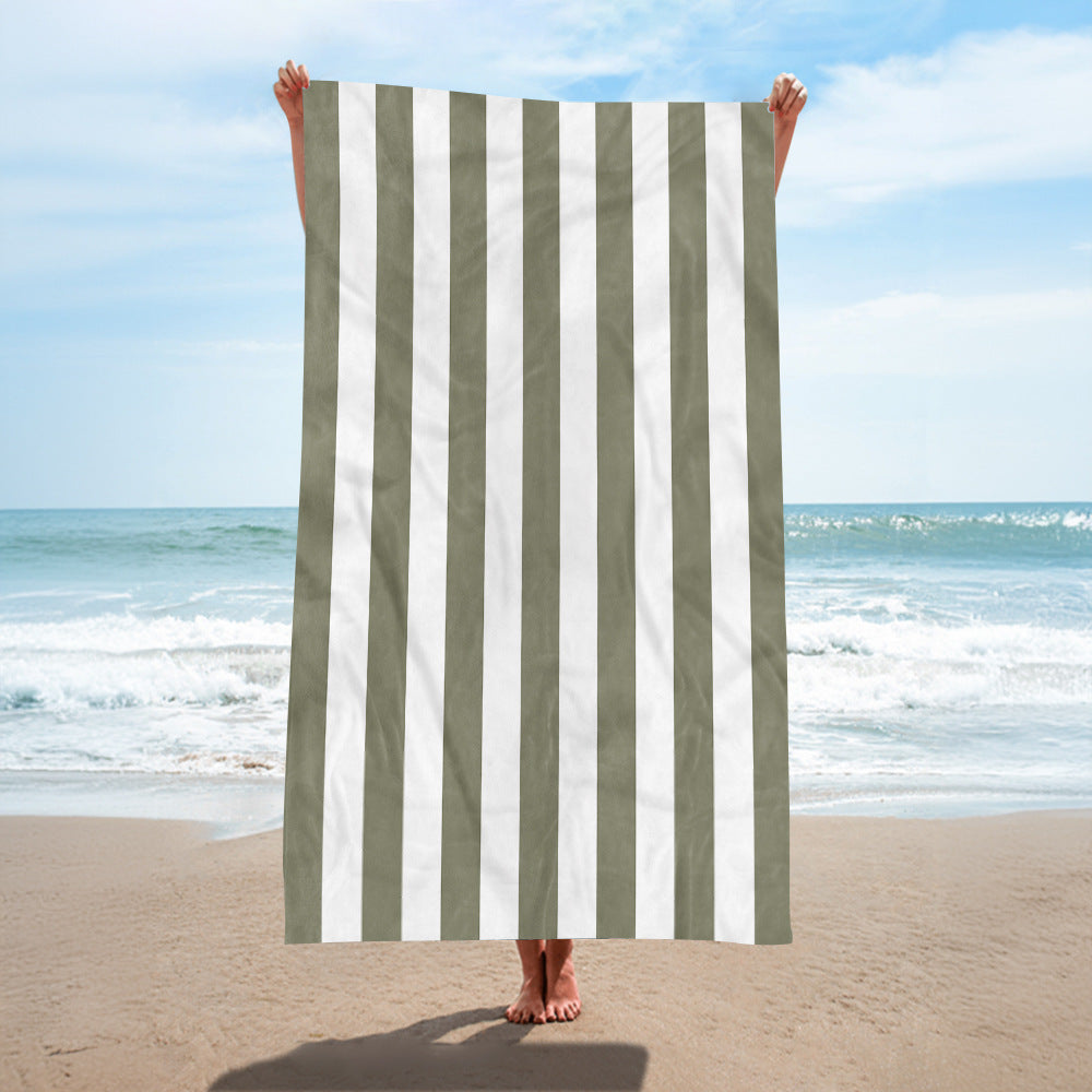 Strandtuch mit eleganten breiten Streifen Brehn