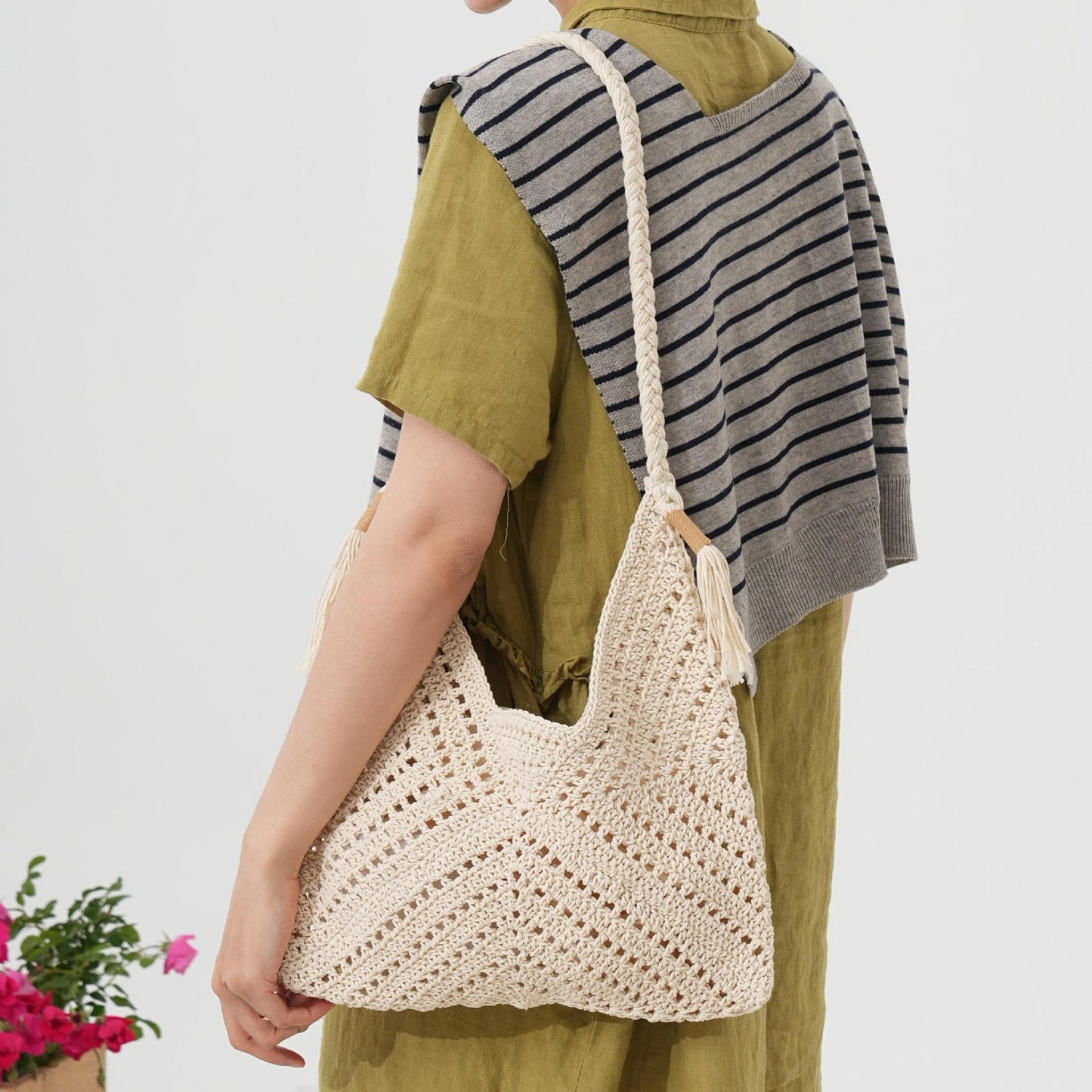 Handgemachte Makramee-Tasche Brehn