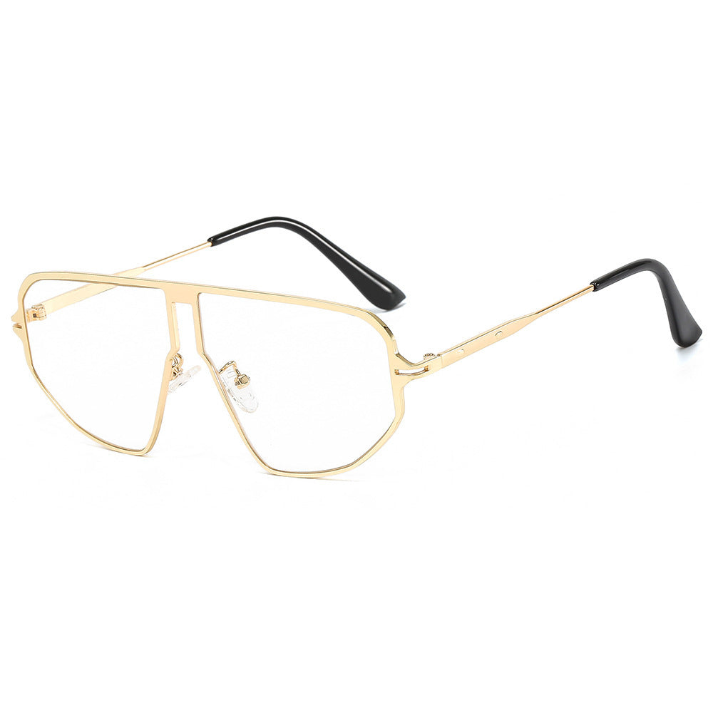 Damen auffällige Sonnenbrille im hexagonalen Design Brehn