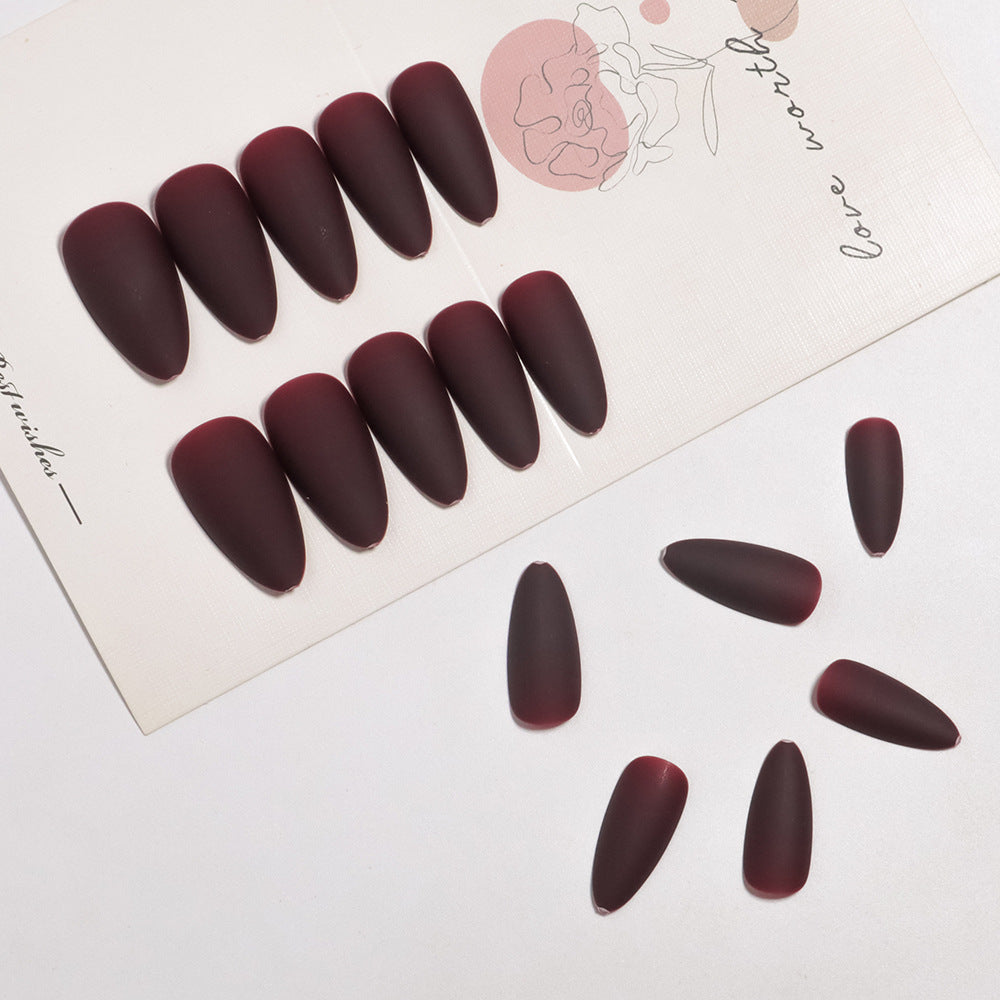 Matte Stiletto Press-On Nagelspitzen Brehn