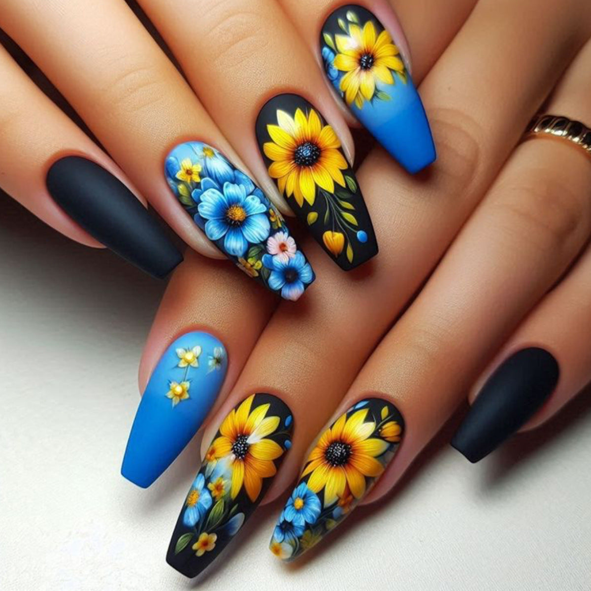 Dekorative Floral Stiletto Nagelkunst Erweiterungen Brehn 1789713455
