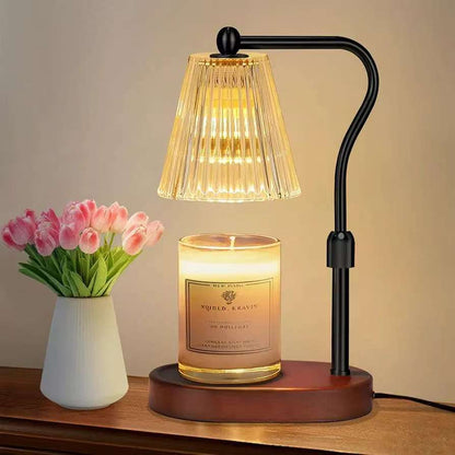 Vintage-inspirierte Glas-Tischlampe