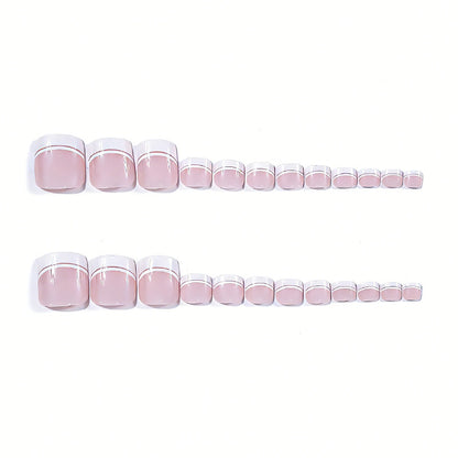 French Tip Pediküre Nagelkunst Brehn