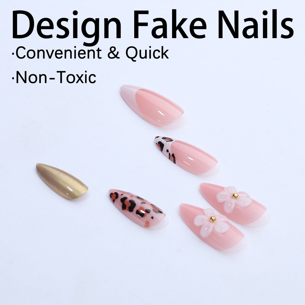 Kreatives Kunstnagelset mit floralen und tierischen Akzenten Brehn
