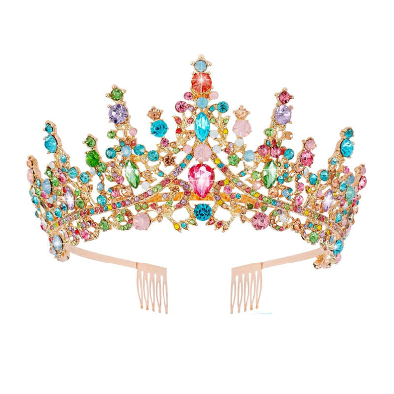 Damen Strass Tiara mit funkelnden Edelsteinen Brehn