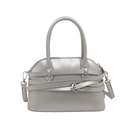 Strukturierte Mini-Handtasche