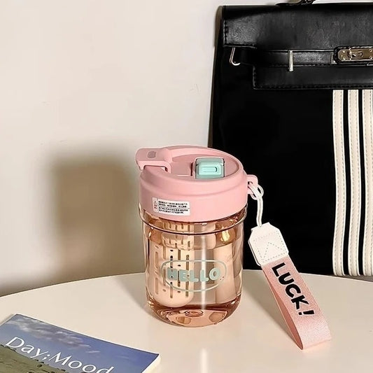 Damen stilvolle Trinkflasche mit integriertem Tragesystem Brehn