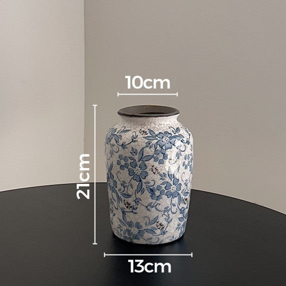 Blumengemusterte Keramikdose