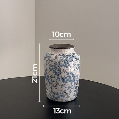 Blumengemusterte Keramikdose
