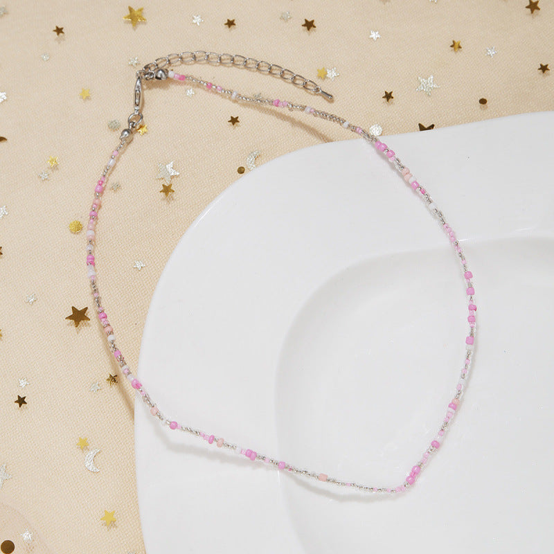 Handgefertigtes Perlen Choker Halsband Brehn