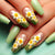 Floral Narzisse Press-On Nagelkunst Brehn