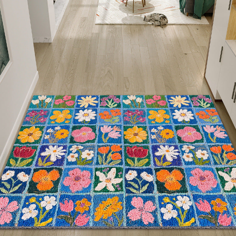Blumen Patchwork Teppich Brehn