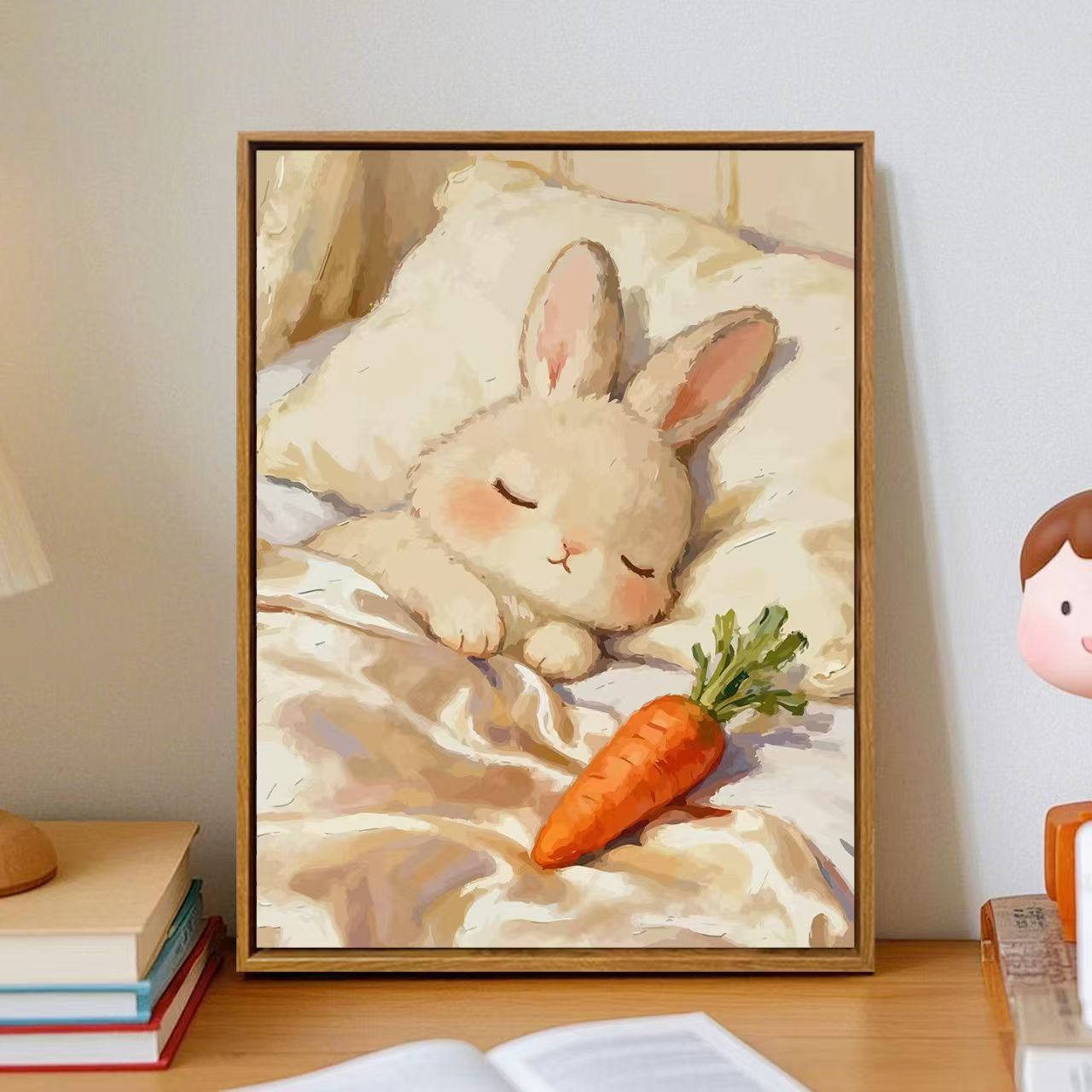 Gemütliche Cartoon-Hase Wandkunst Brehn