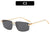 Minimalistische rechteckige Sonnenbrille