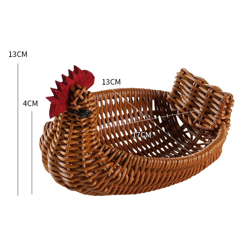 Unisex Geflochtener Dekorationskorb in Entenform Brehn
